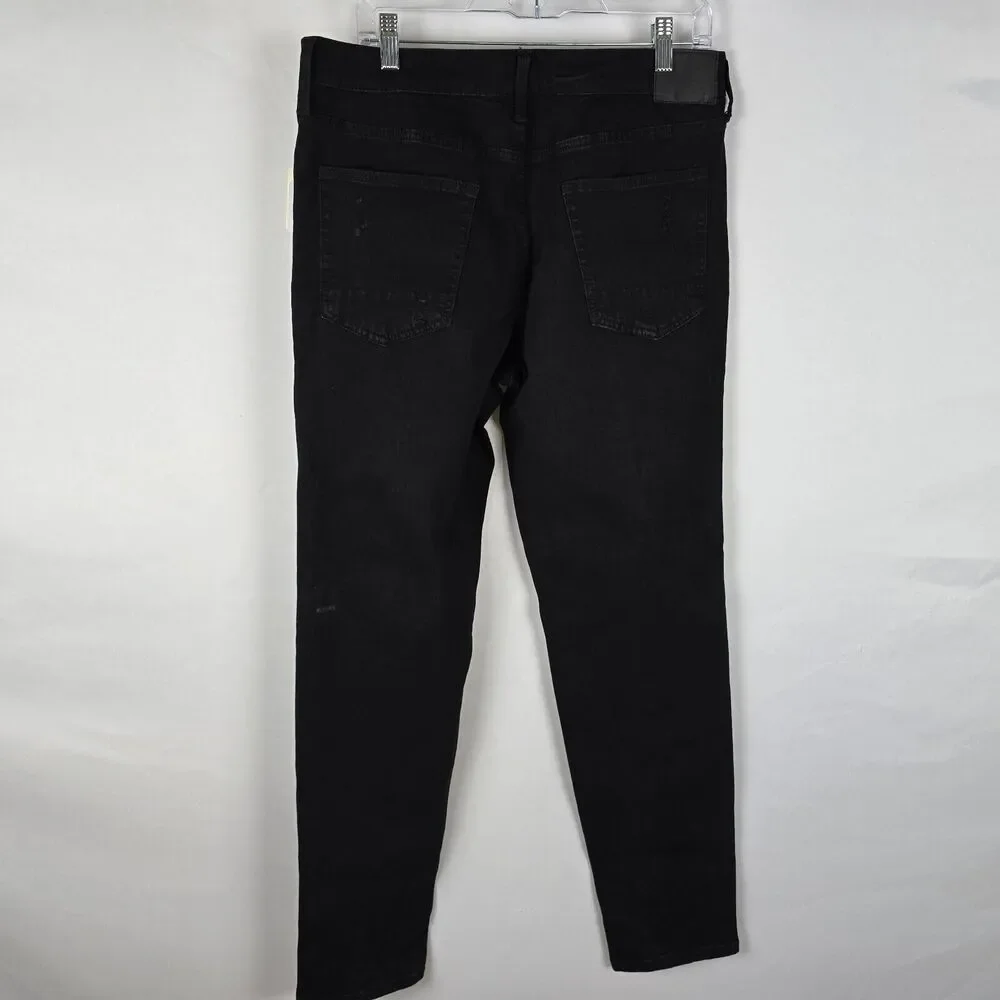 Aeropostale Aero Athletic Skinny Jeans Men's 34 x 34 Black Distressed NWT
